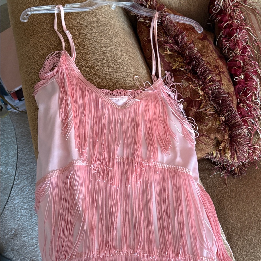 Pink Fringe Dress